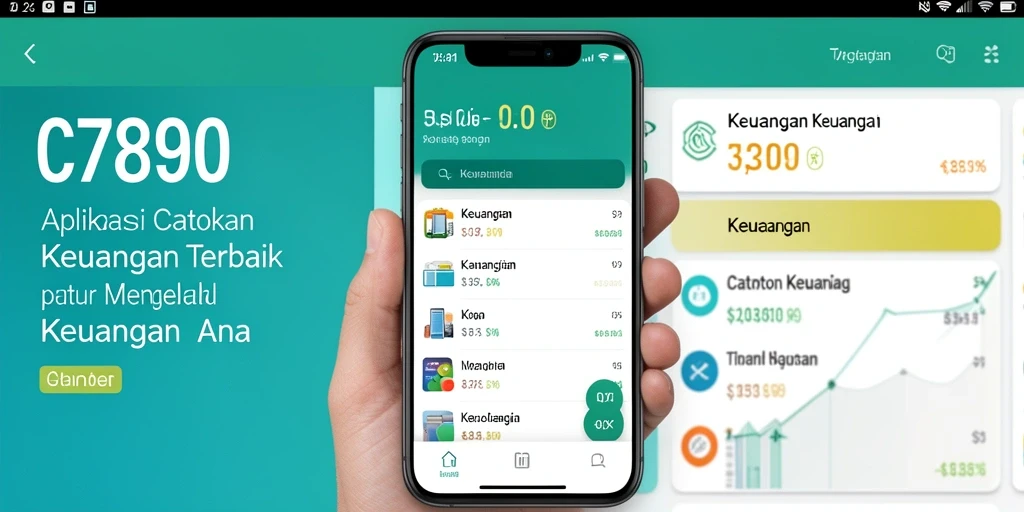 Screenshot utama C7890 menunjukkan antarmuka Catatan Keuangan yang rapi dan fungsional.