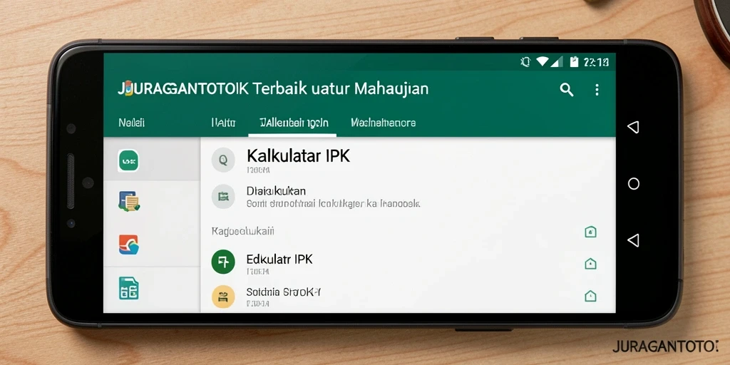 Antarmuka JURAGANTOTO yang sederhana dan informatif.