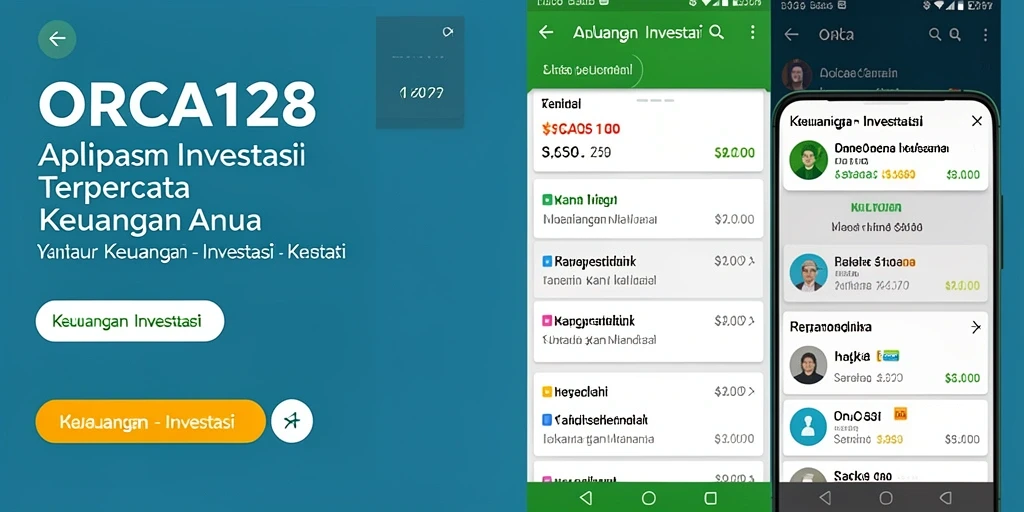Tampilan antarmuka ORCA128 yang ramah pengguna untuk investasi.