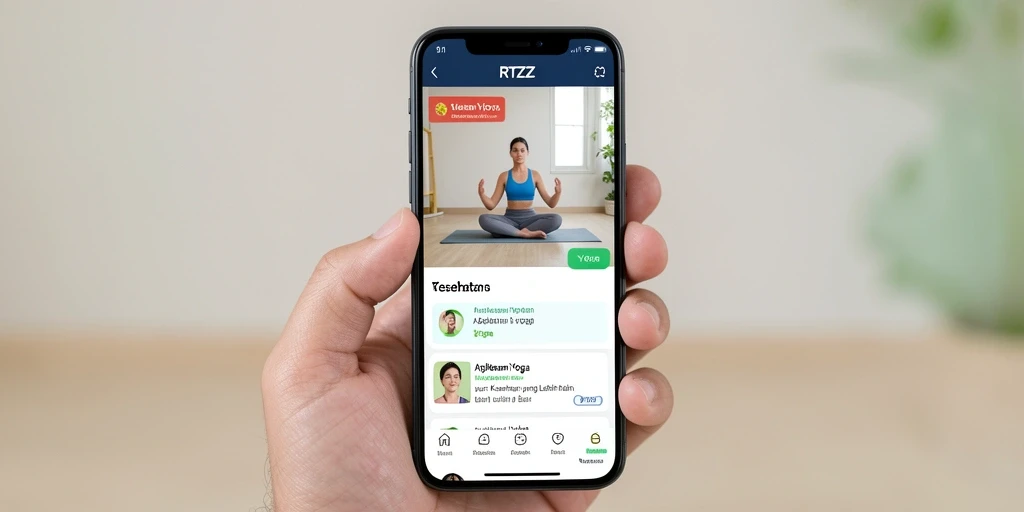 Tampilan antarmuka aplikasi RTZZ yang sederhana dan fungsional.