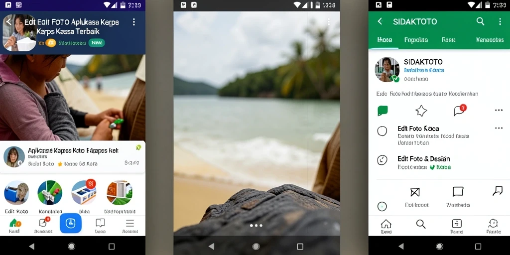 Antarmuka aplikasi SIDAKTOTO untuk edit foto Kertas Kaca yang menarik.